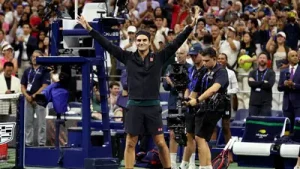 New York lights up Arthur Ashe with drone tribute for US Open legend — The farewell Roger Federer