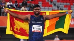 By trade, the 23-year-old is a javelin thrower whose sport demands him to travel