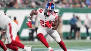 New York Giants running back Najee Harris is inactive for the team's Week 1 game