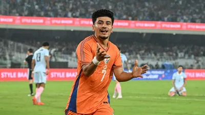 Anirudh Thapa , in the 22nd minute, scored the only goal for India that rewrote the record