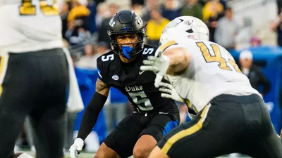 Duke cornerback Kimari Robinson has come under fire online following a tense moment