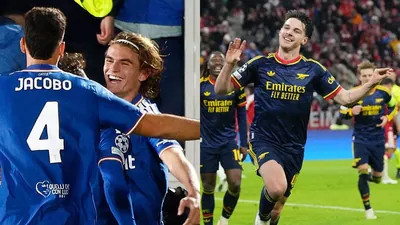 Last season's beaten finalists Arsenal have seven points from a possible nine after Rice struck