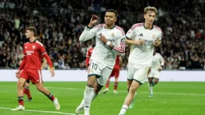 Kylian Mbappe scored twice, including one brilliant individual goal, as Real Madrid thrashed